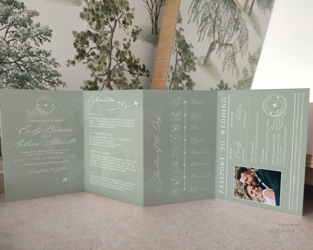 Boarding Pass Wedding Invitations