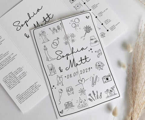 Doodle Wedding Invitations