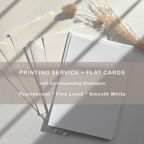 Invitation Printing with corresponding envelopes