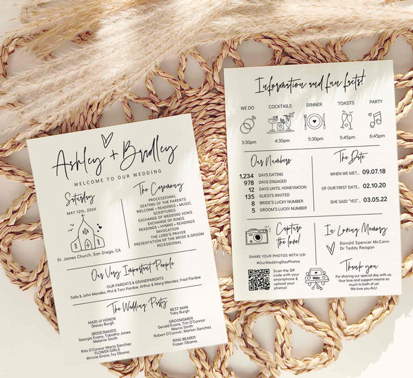 Infographic Wedding Program