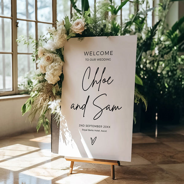 Minimalist Welcome Sign