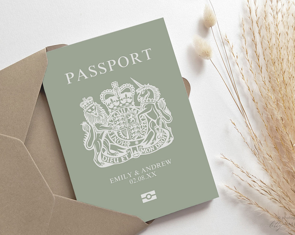 Passport Wedding Invitations