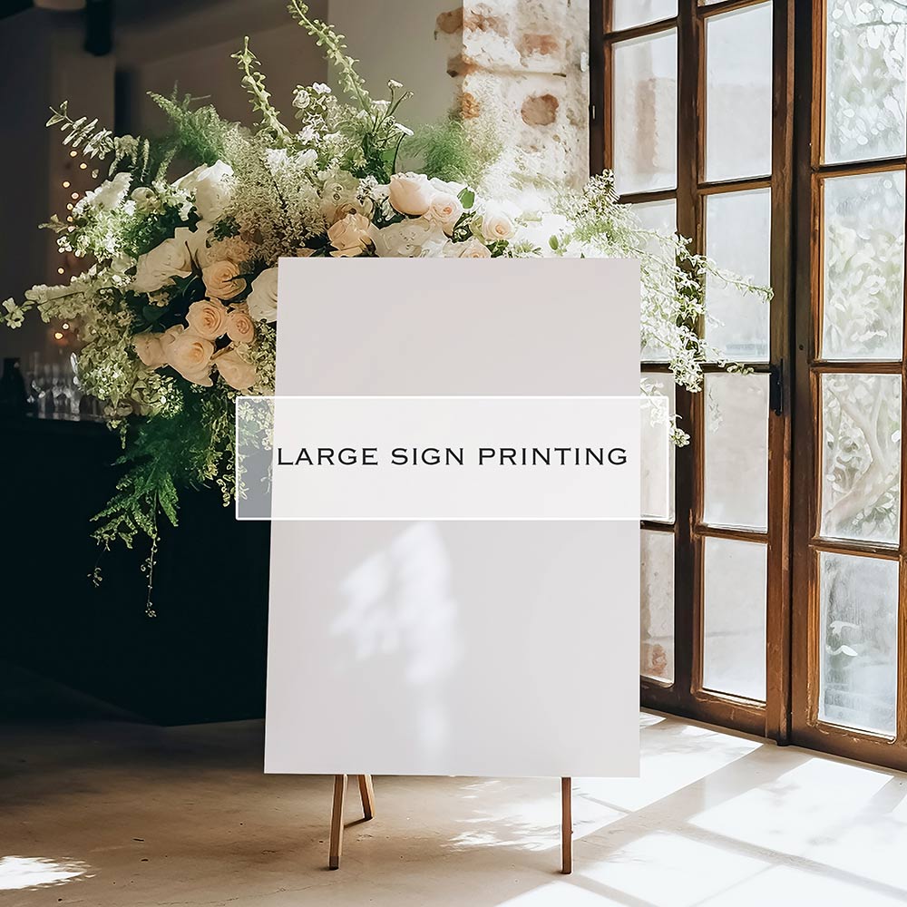 Printing of Seating Plans and Wedding Signs