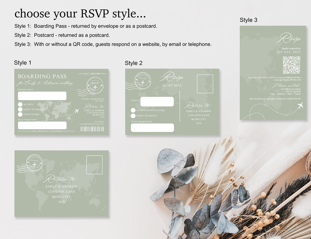 Passport Wedding Invitations