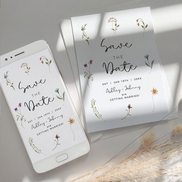 Wildflower Save the Dates