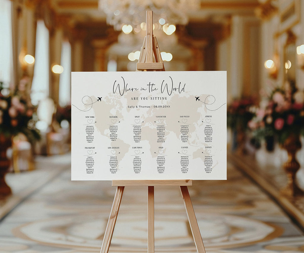 Seating plan with planes